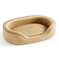 Cuccia Ovale in Similpelle Beige per Animali Domestici