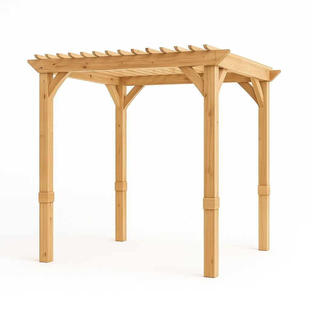 Pergolato da Giardino in Legno di Cedro 300x300x240 cm
