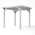 Pergola in Alluminio Grigio con Copertura a Lamelle