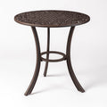Tavolo rotondo in alluminio bronzo