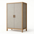 Armadio a Due Ante in Legno e MDF Grigio 180cm