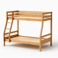 Letto a Castello in Legno Massello Marrone Chiaro