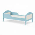 Letto in legno MDF blu e bianco 80x160 cm