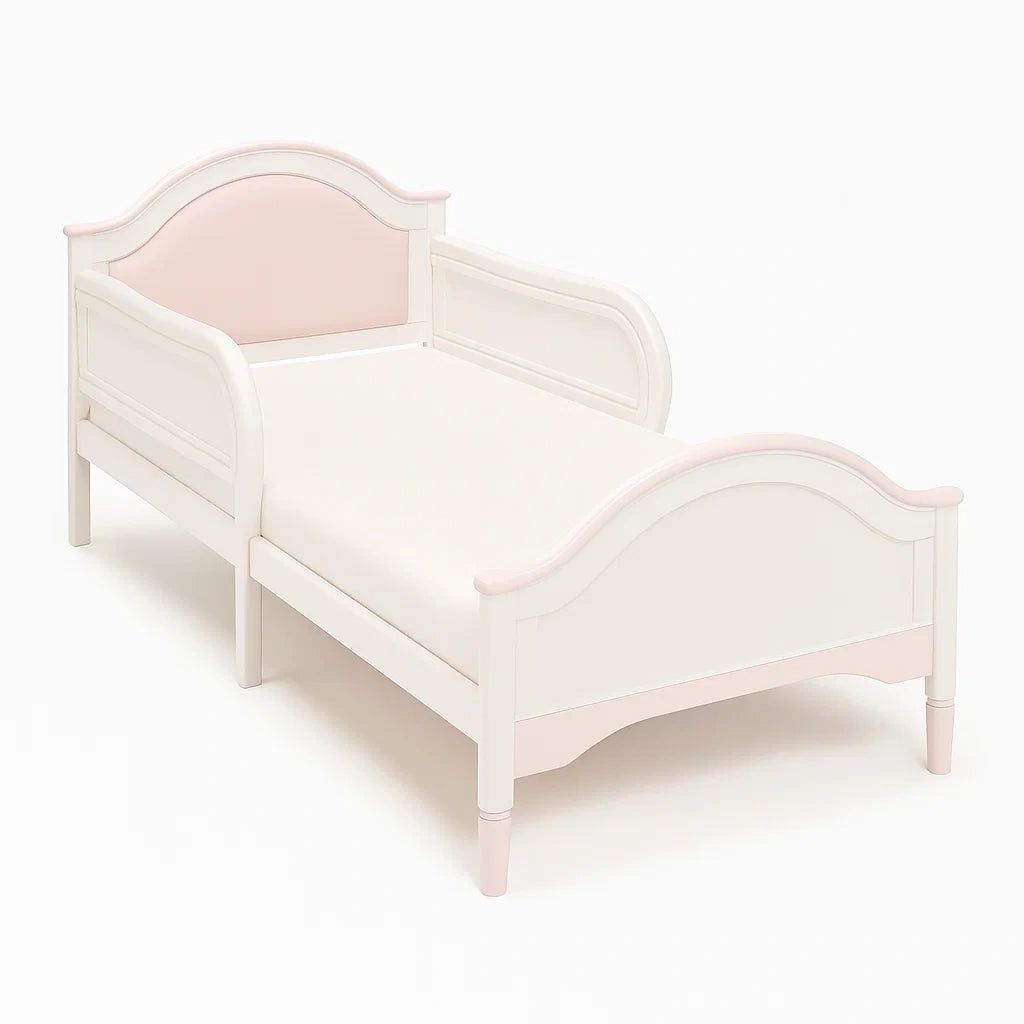 Letto per Bambini in Legno di Pino Bianco e Rosa