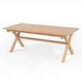 Tavolo rettangolare in legno rovere 200x90x75 cm