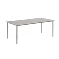 Tavolo rettangolare in Metallo 200x90x75 cm Grigio