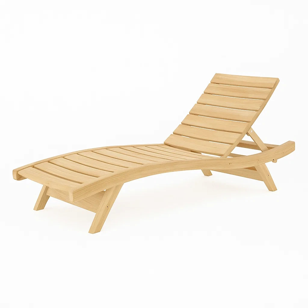 Sdraio in Legno di Teak Massello